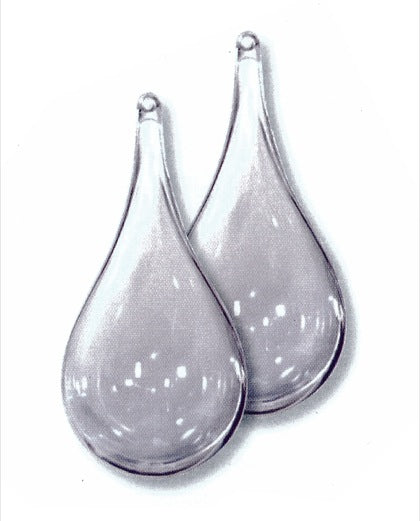 Plastic Teardrop Clear 110mm Pack of 5 - Lynendo Trade Store