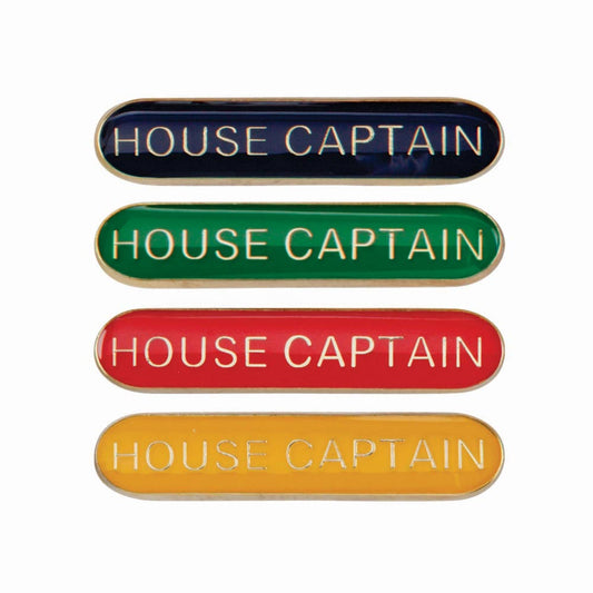 House Captain Round End Enamel Badge-Scholar Bar Badge - Lynendo Trade Store