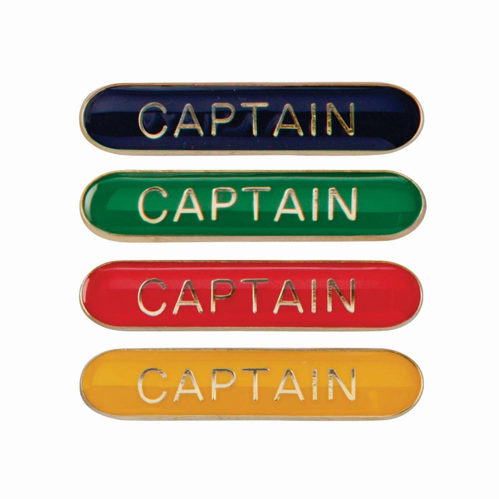 Captain Round End Enamel Badge-Scholar Bar Badge - Lynendo Trade Store