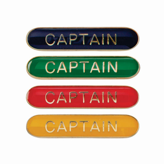 Captain Round End Enamel Badge-Scholar Bar Badge - Lynendo Trade Store