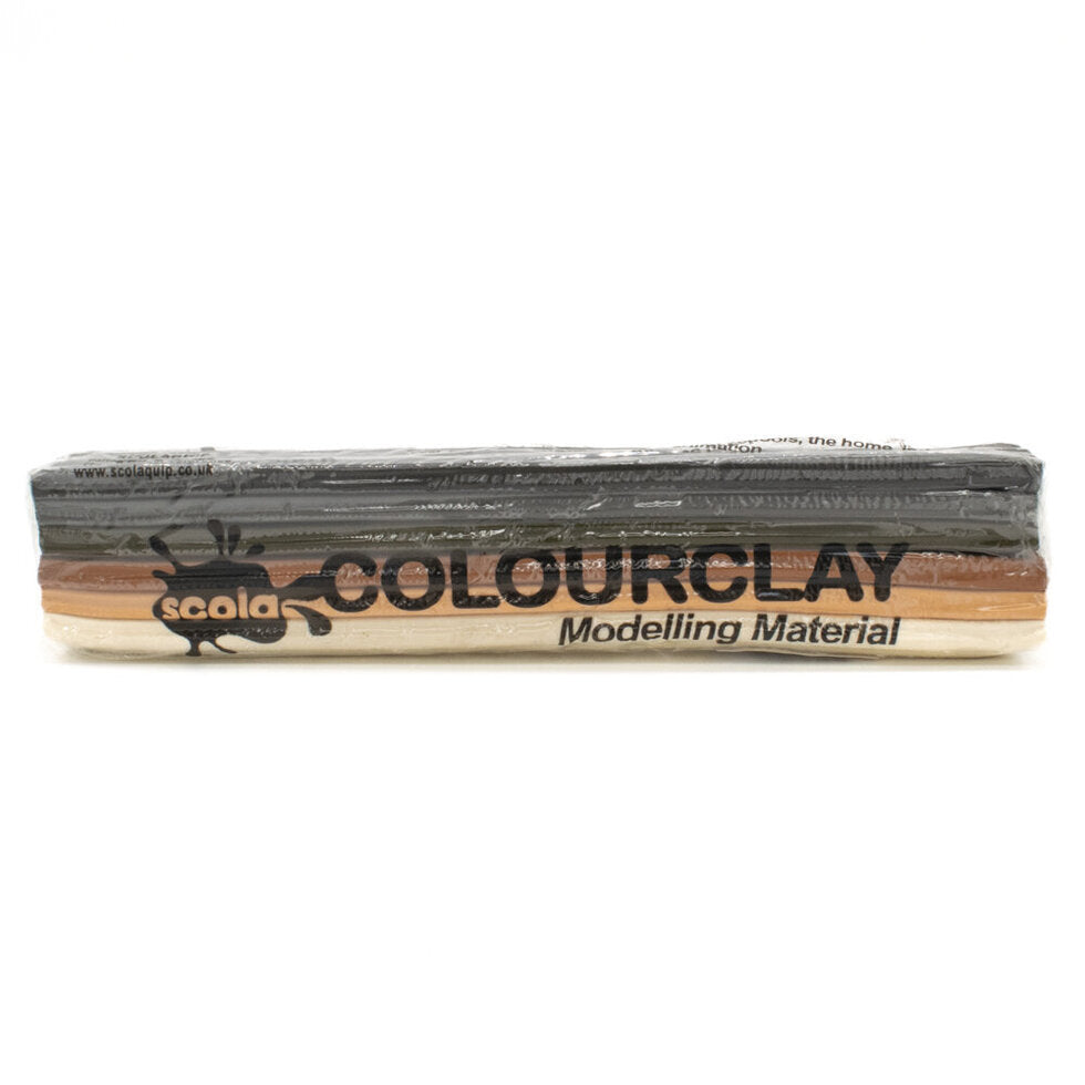 Scola Modelling Clay Block 500g-Coloured Modelling Plasticine-Bulk Buy - Lynendo Trade Store