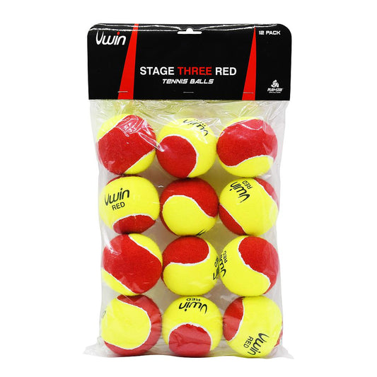 Uwin Stage 3 Red Tennis Balls - Pack of 12 balls - Lynendo Trade Store
