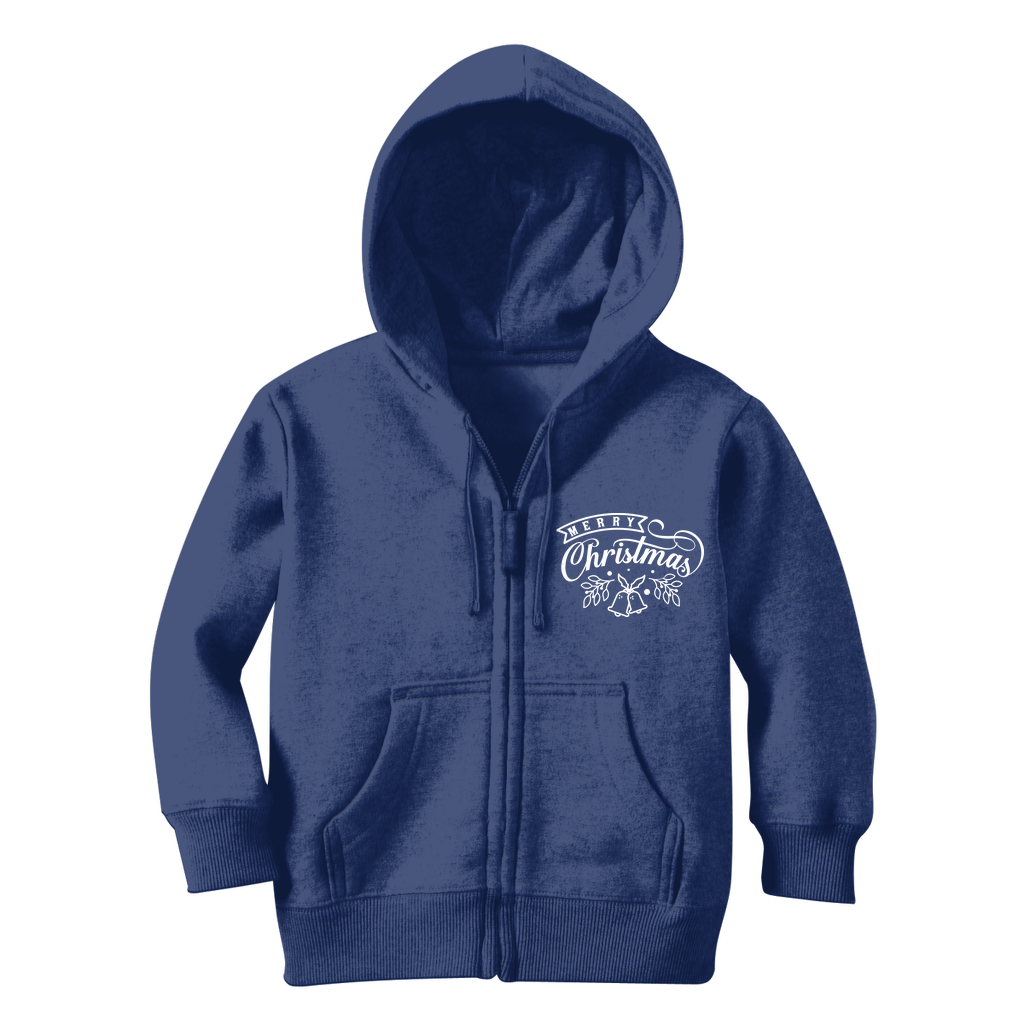 MERRY CHRISTMAS Classic Kids Zip Hoodie - Lynendo Trade Store