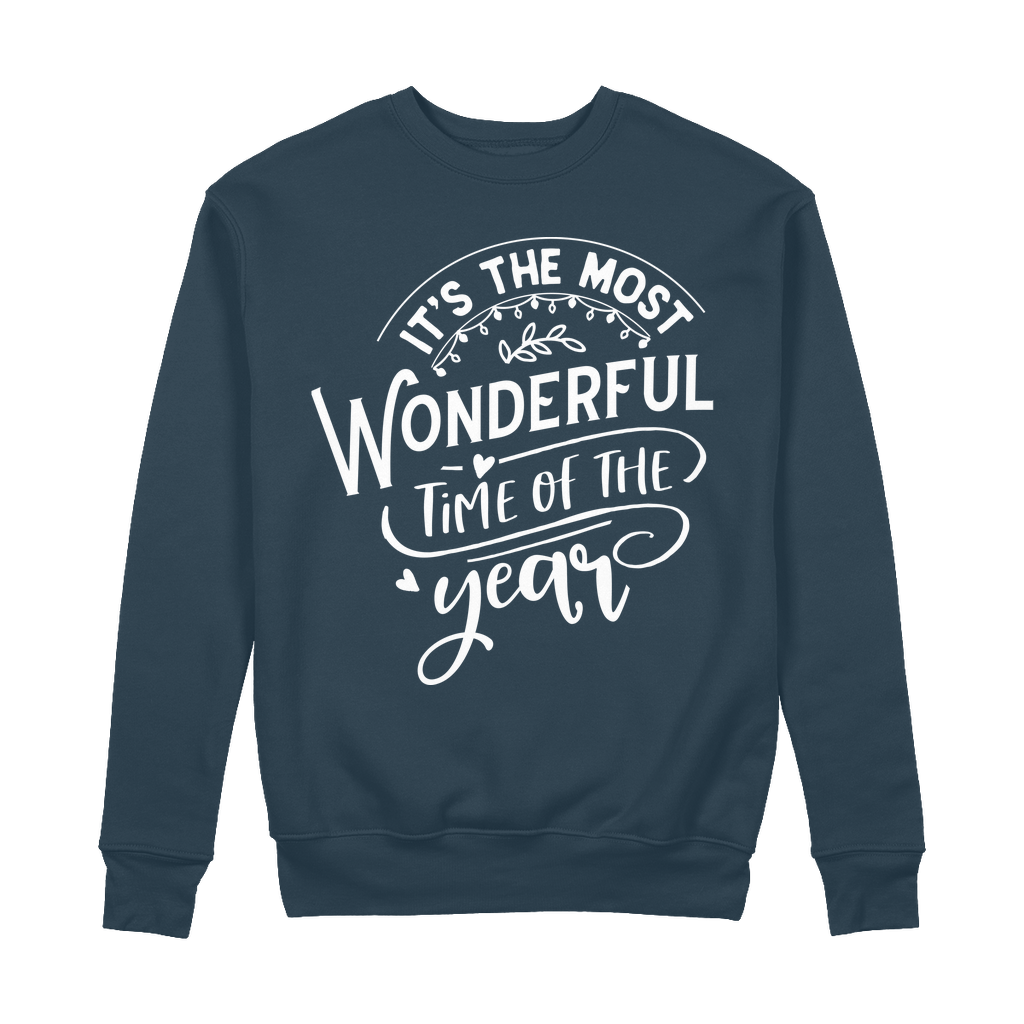 THE MOST WONDERFUL TIME 100% Organic Cotton Sweatshirt - Lynendo Trade Store