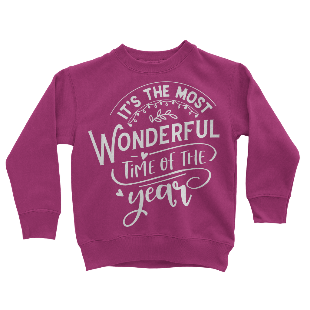 THE MOST WONDERFUL TIME Classic Kids Sweatshirt - Lynendo Trade Store
