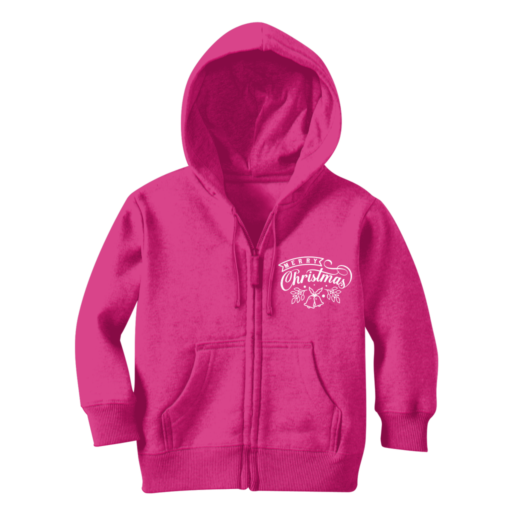 MERRY CHRISTMAS Classic Kids Zip Hoodie - Lynendo Trade Store