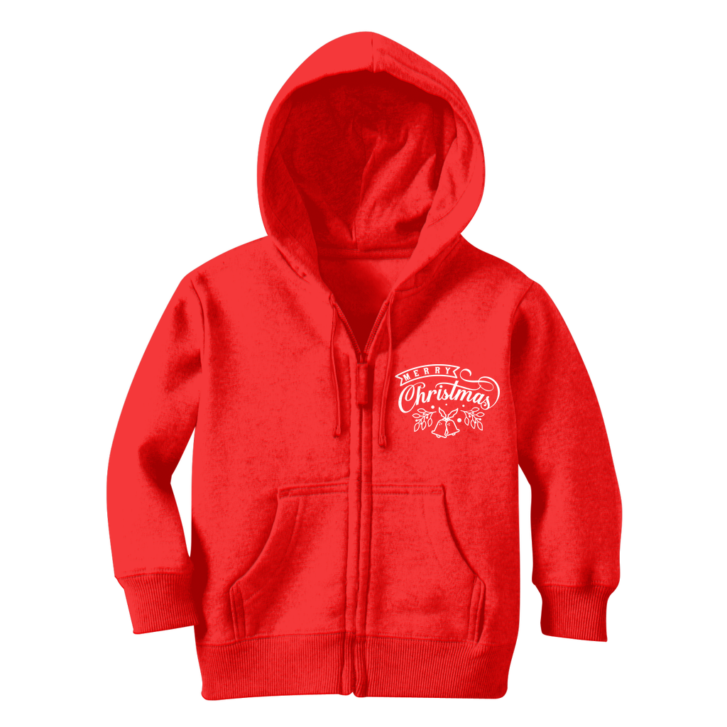 MERRY CHRISTMAS Classic Kids Zip Hoodie - Lynendo Trade Store