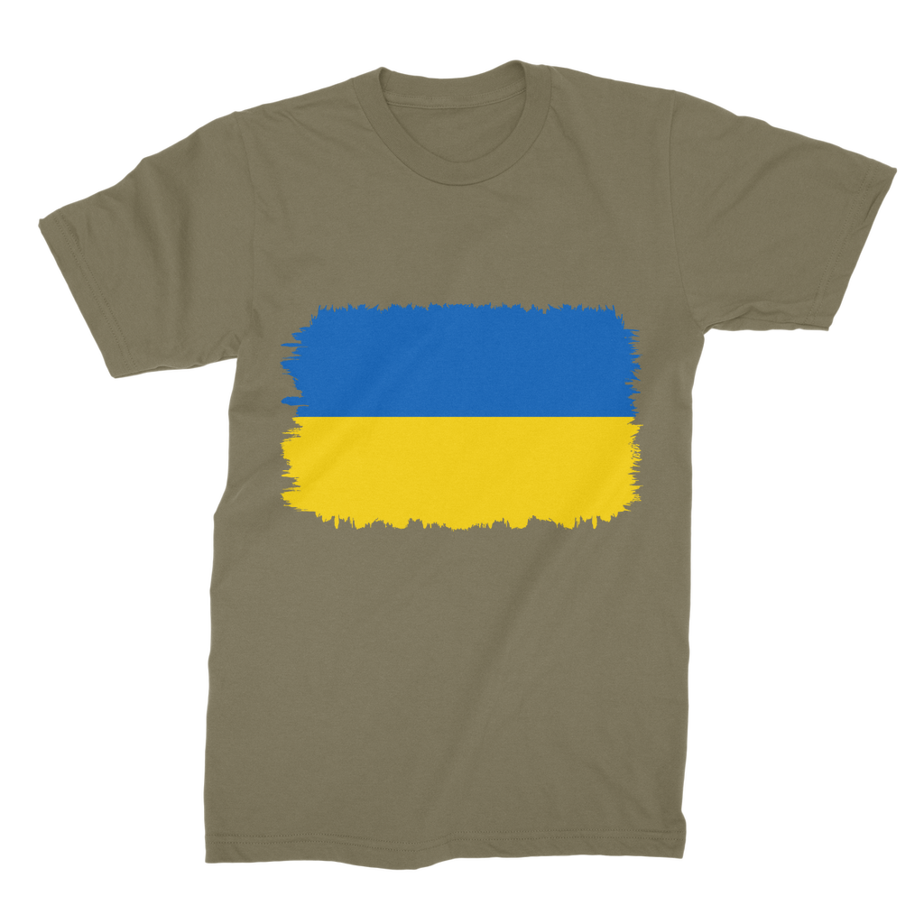 UKRAINE FLAG Premium Jersey Adult T-Shirt - Lynendo Trade Store