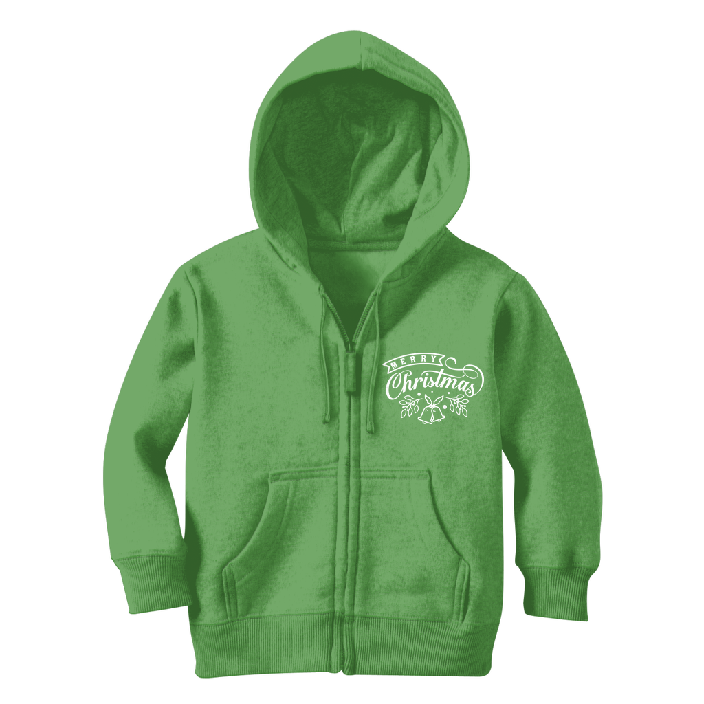 MERRY CHRISTMAS Classic Kids Zip Hoodie - Lynendo Trade Store
