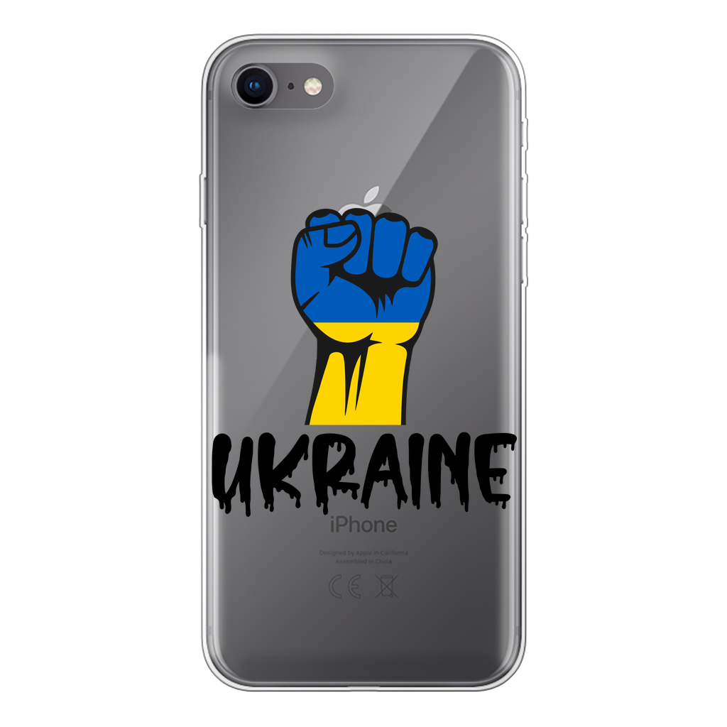 Ukraine Fist Back Printed Transparent Soft Phone Case - Lynendo Trade Store