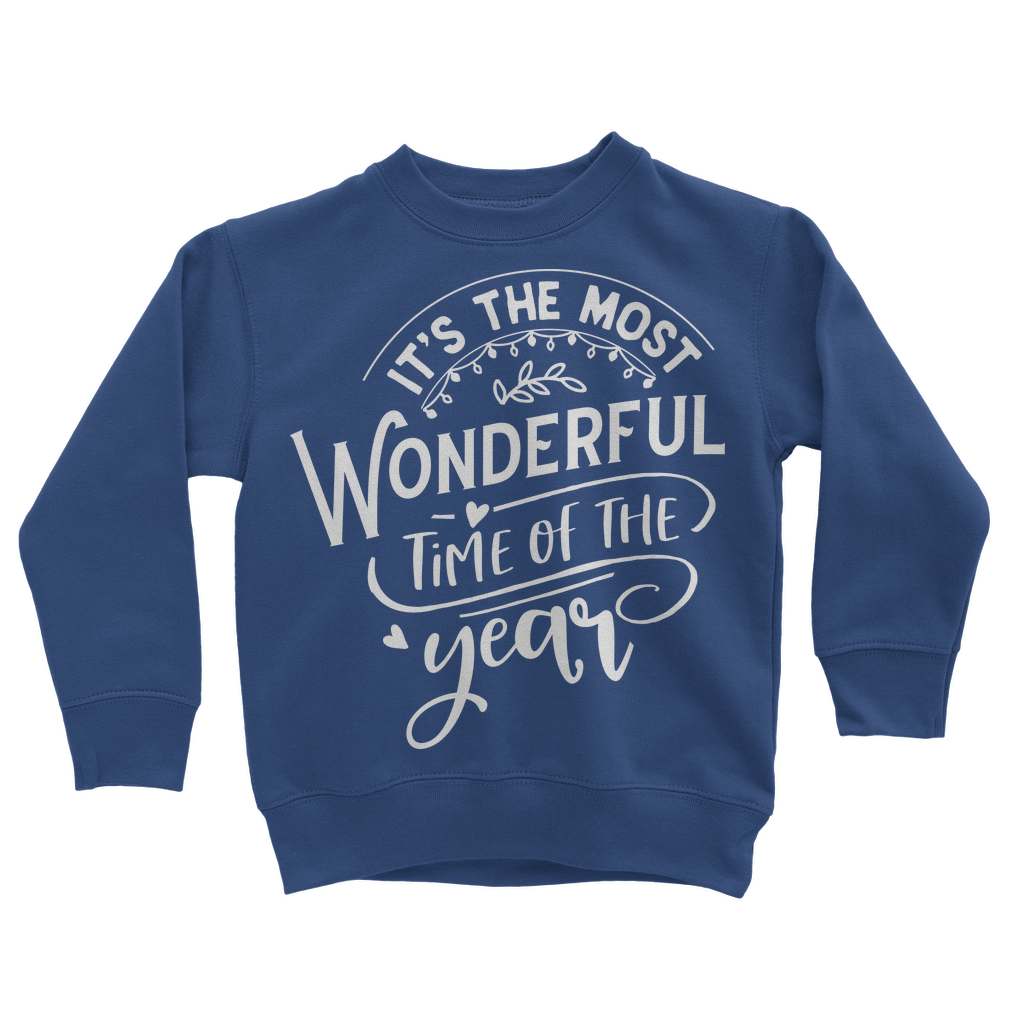 THE MOST WONDERFUL TIME Classic Kids Sweatshirt - Lynendo Trade Store