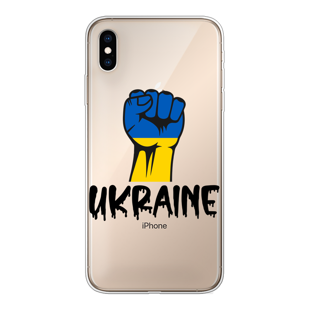 Ukraine Fist Back Printed Transparent Soft Phone Case - Lynendo Trade Store