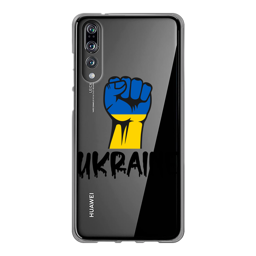 Ukraine Fist Back Printed Transparent Soft Phone Case - Lynendo Trade Store