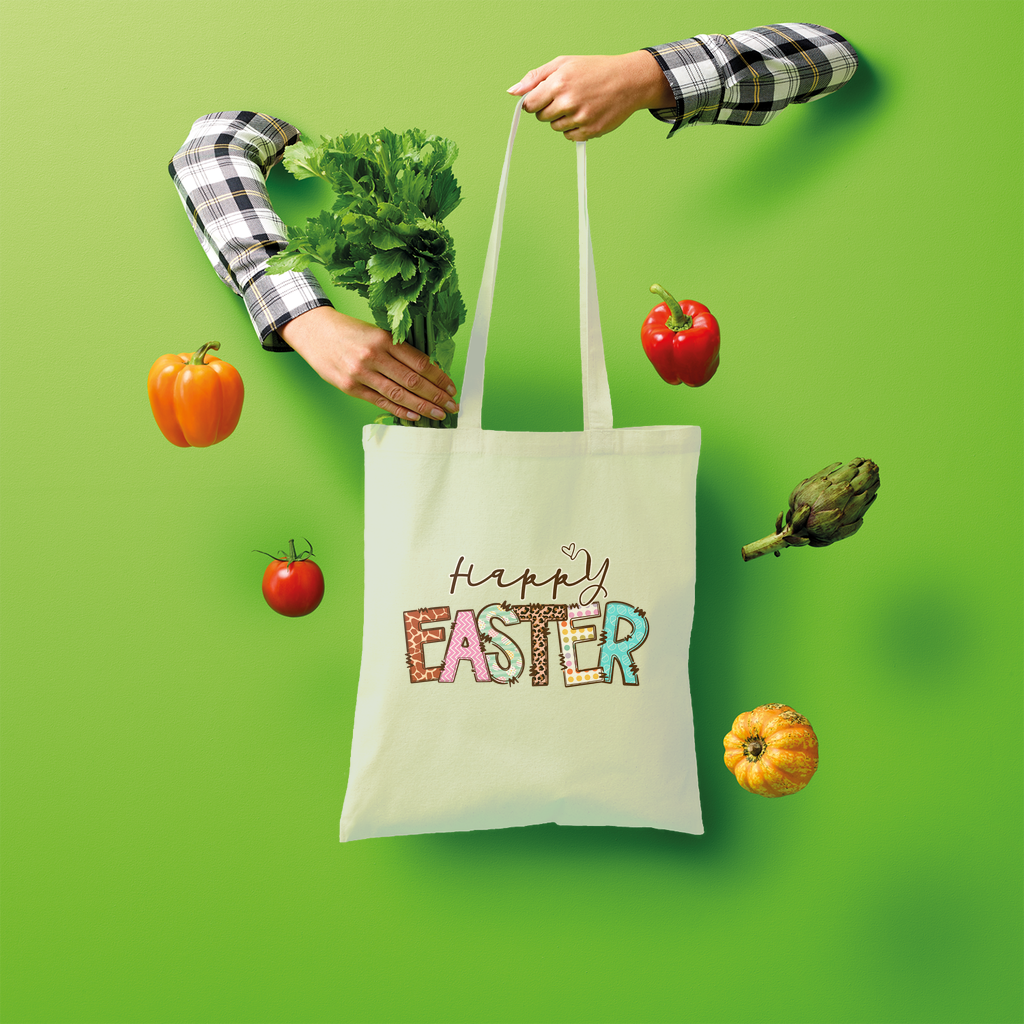 Happy Easter Shopper Tote Bag - Lynendo Trade Store