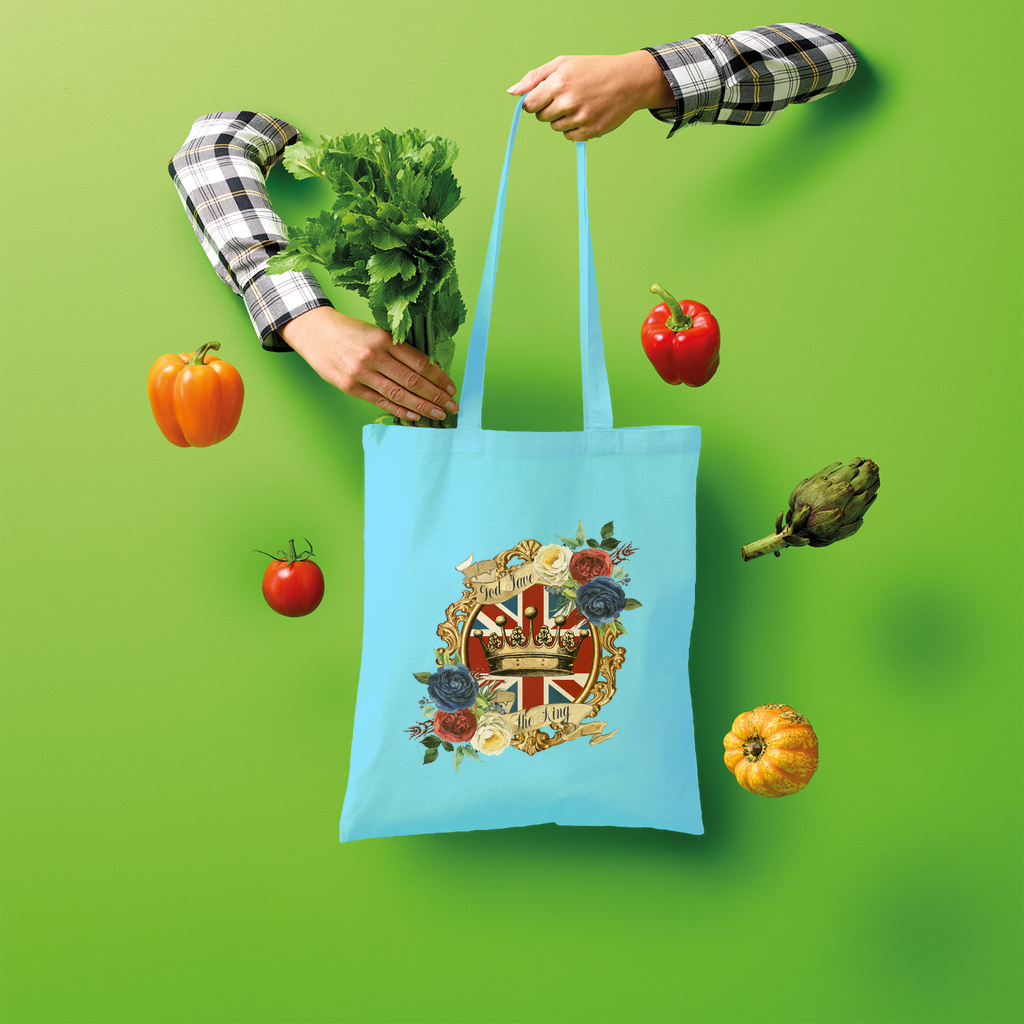 GOD SAVE THE KING Shopper Tote Bag - Lynendo Trade Store