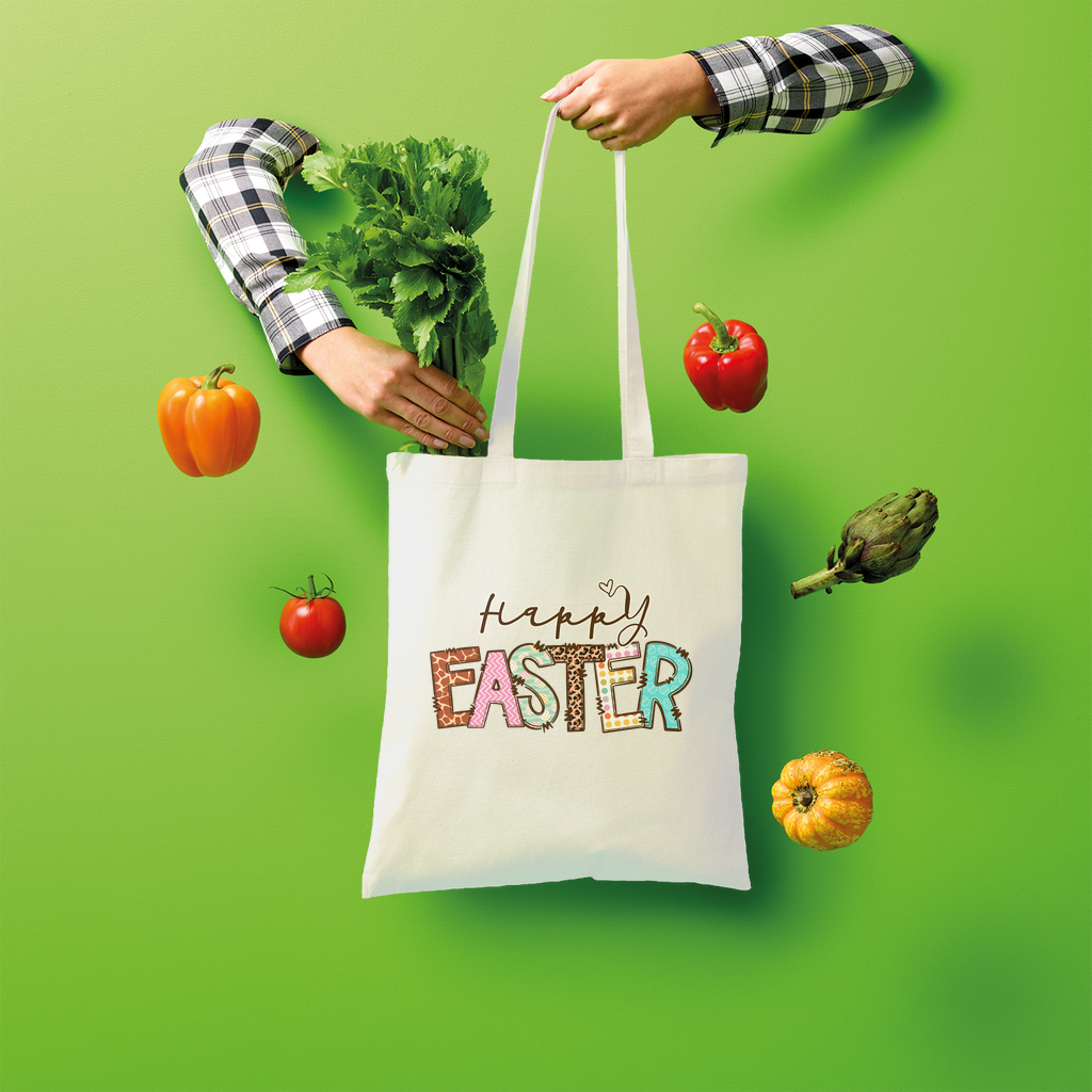 Happy Easter Shopper Tote Bag - Lynendo Trade Store