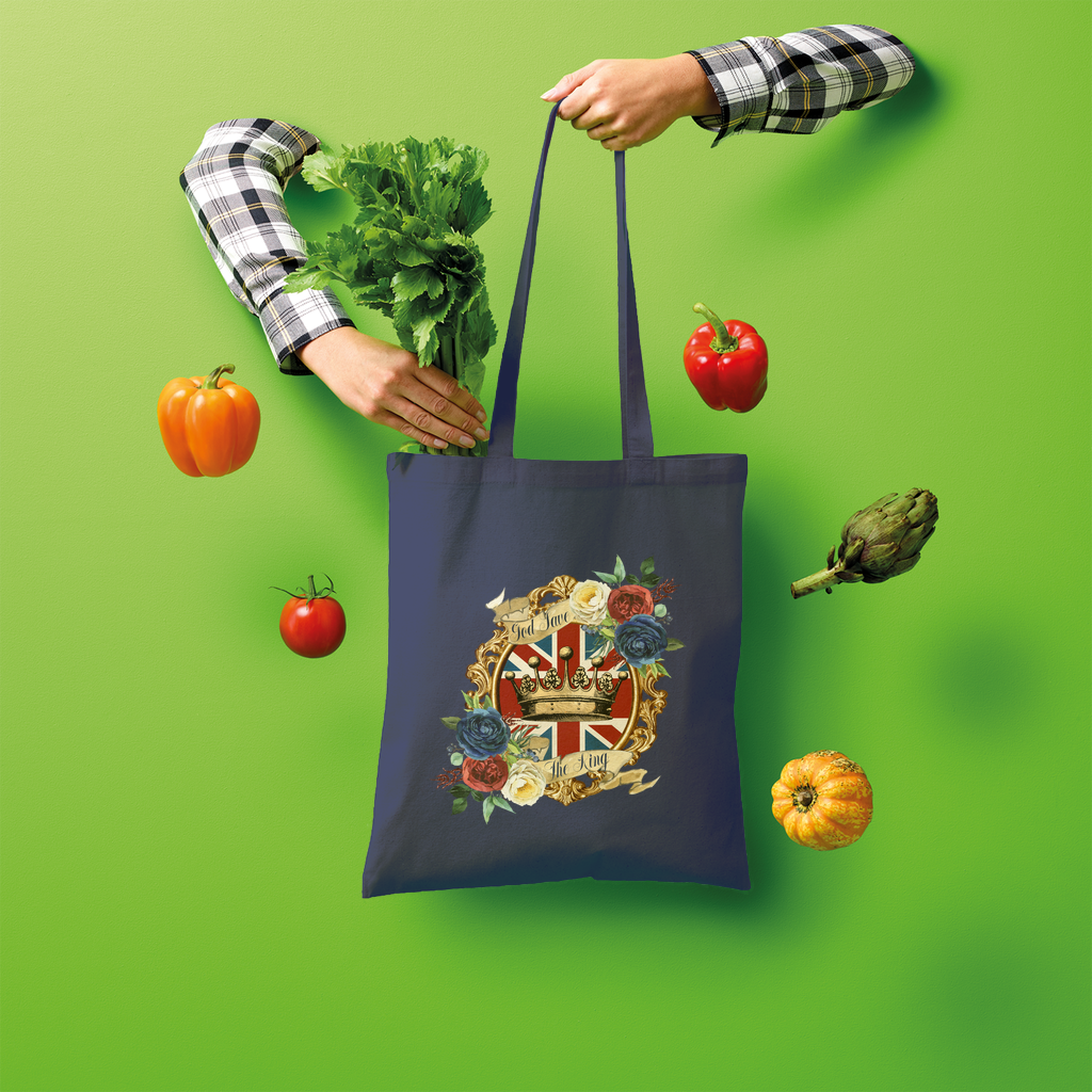 GOD SAVE THE KING Shopper Tote Bag - Lynendo Trade Store
