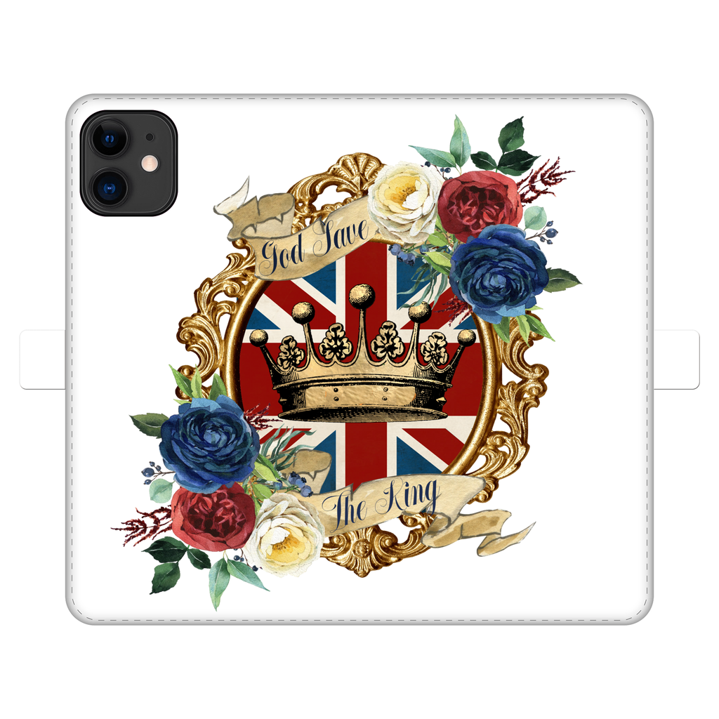 GOD SAVE THE KING Fully Printed Wallet Cases - Lynendo Trade Store