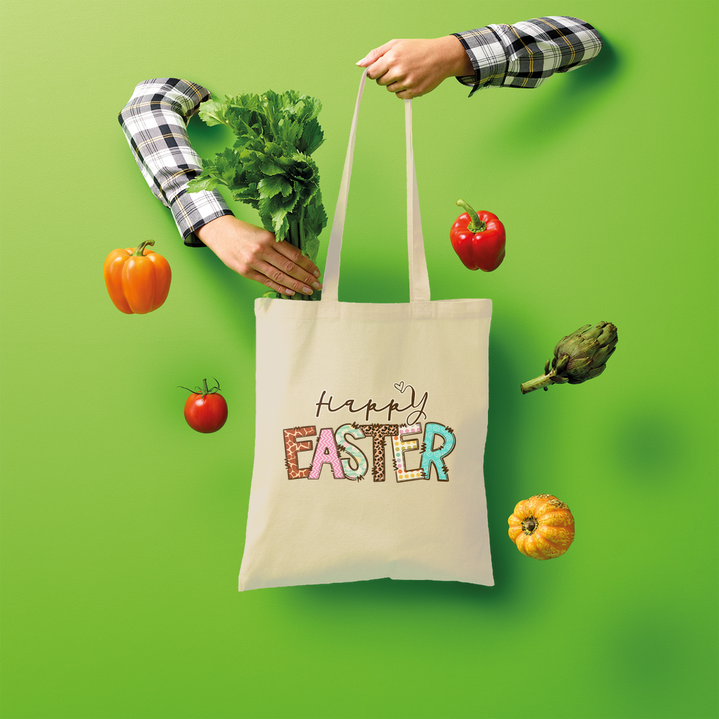 Happy Easter Shopper Tote Bag - Lynendo Trade Store