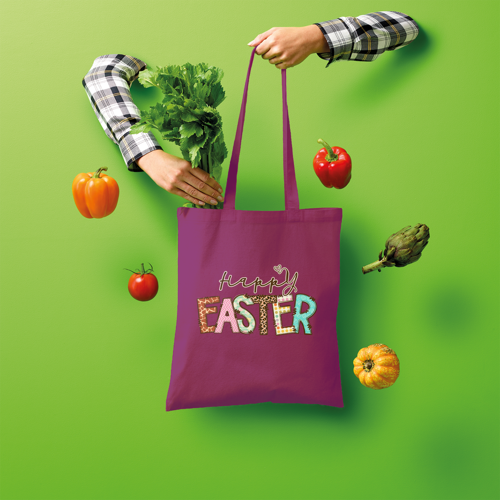 Happy Easter Shopper Tote Bag - Lynendo Trade Store