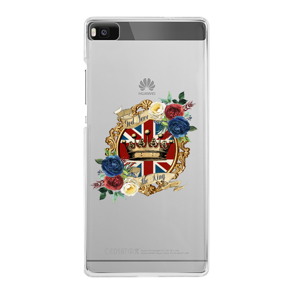 GOD SAVE THE KING Back Printed Transparent Hard Phone Case - Lynendo Trade Store