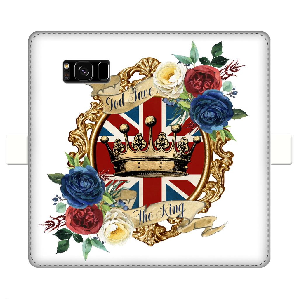 GOD SAVE THE KING Fully Printed Wallet Cases - Lynendo Trade Store