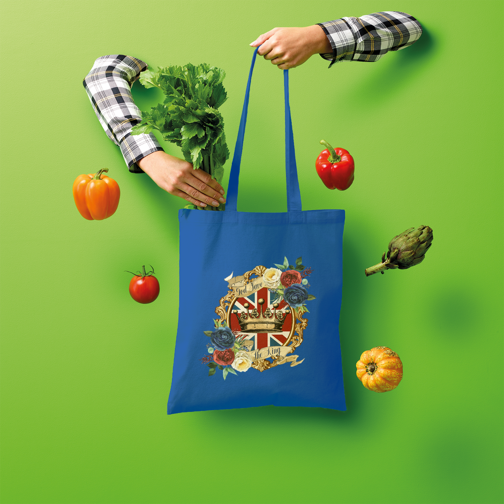 GOD SAVE THE KING Shopper Tote Bag - Lynendo Trade Store