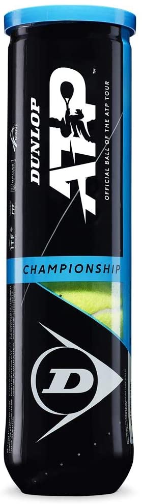 Dunlop Unisex's Tennis Tennisball ATP Championship-4 Ball Pet, Yellow, One Size - Lynendo Trade Store