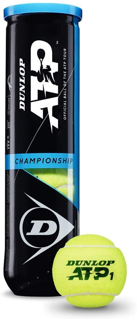 Dunlop Unisex's Tennis Tennisball ATP Championship-4 Ball Pet, Yellow, One Size - Lynendo Trade Store