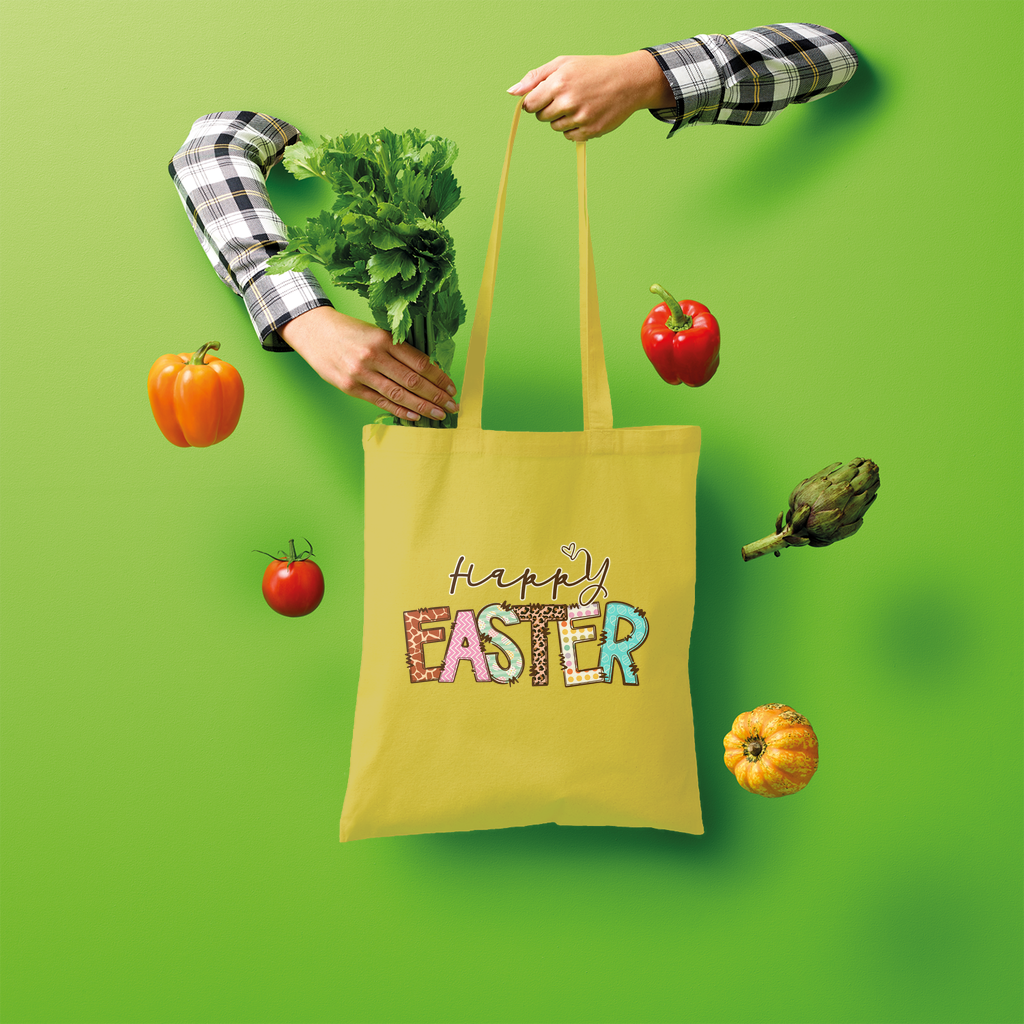 Happy Easter Shopper Tote Bag - Lynendo Trade Store