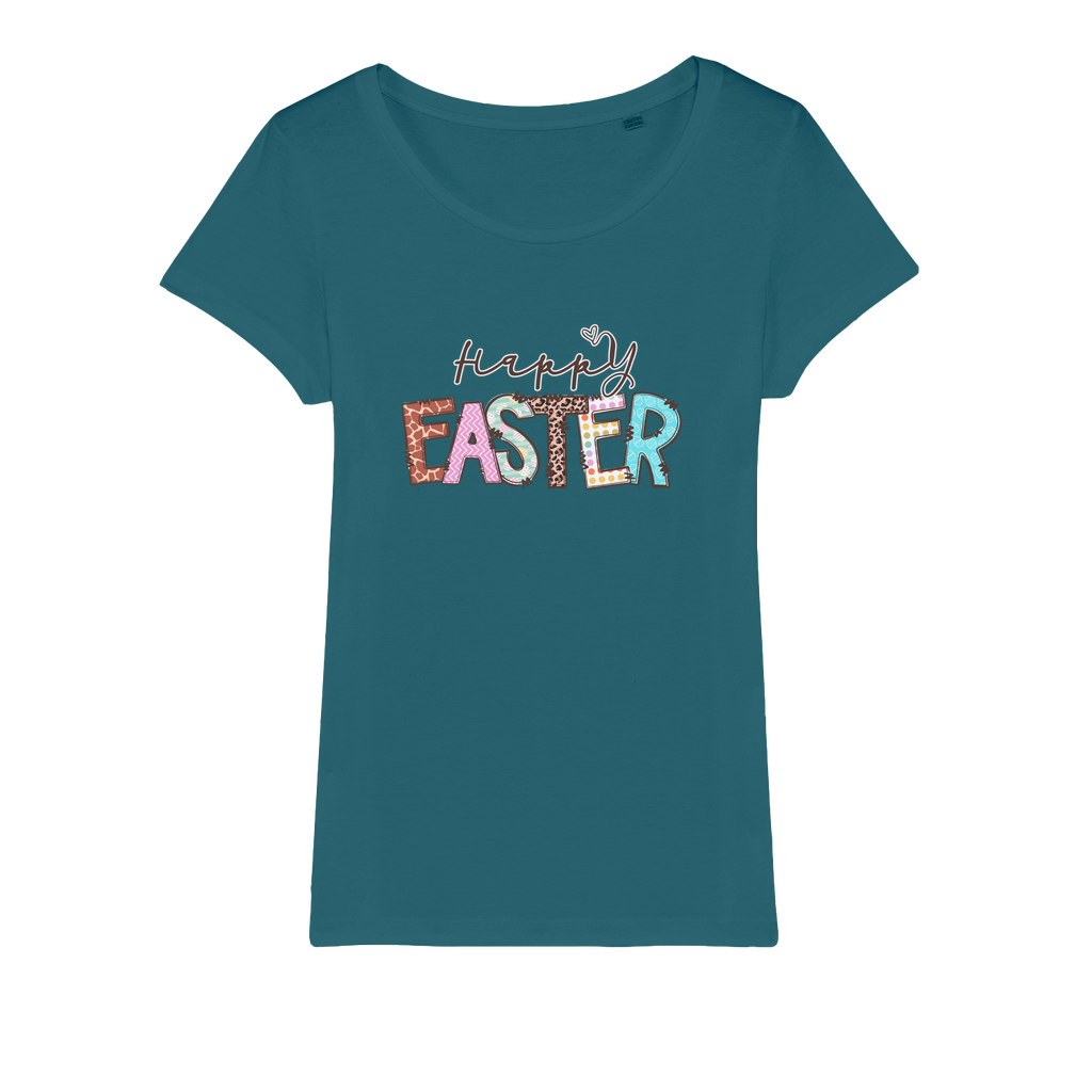 Happy Easter Organic Jersey Womens T-Shirt - Lynendo Trade Store