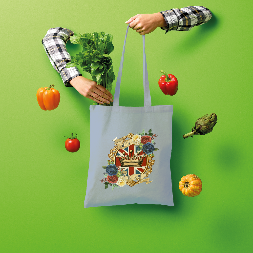 GOD SAVE THE KING Shopper Tote Bag - Lynendo Trade Store