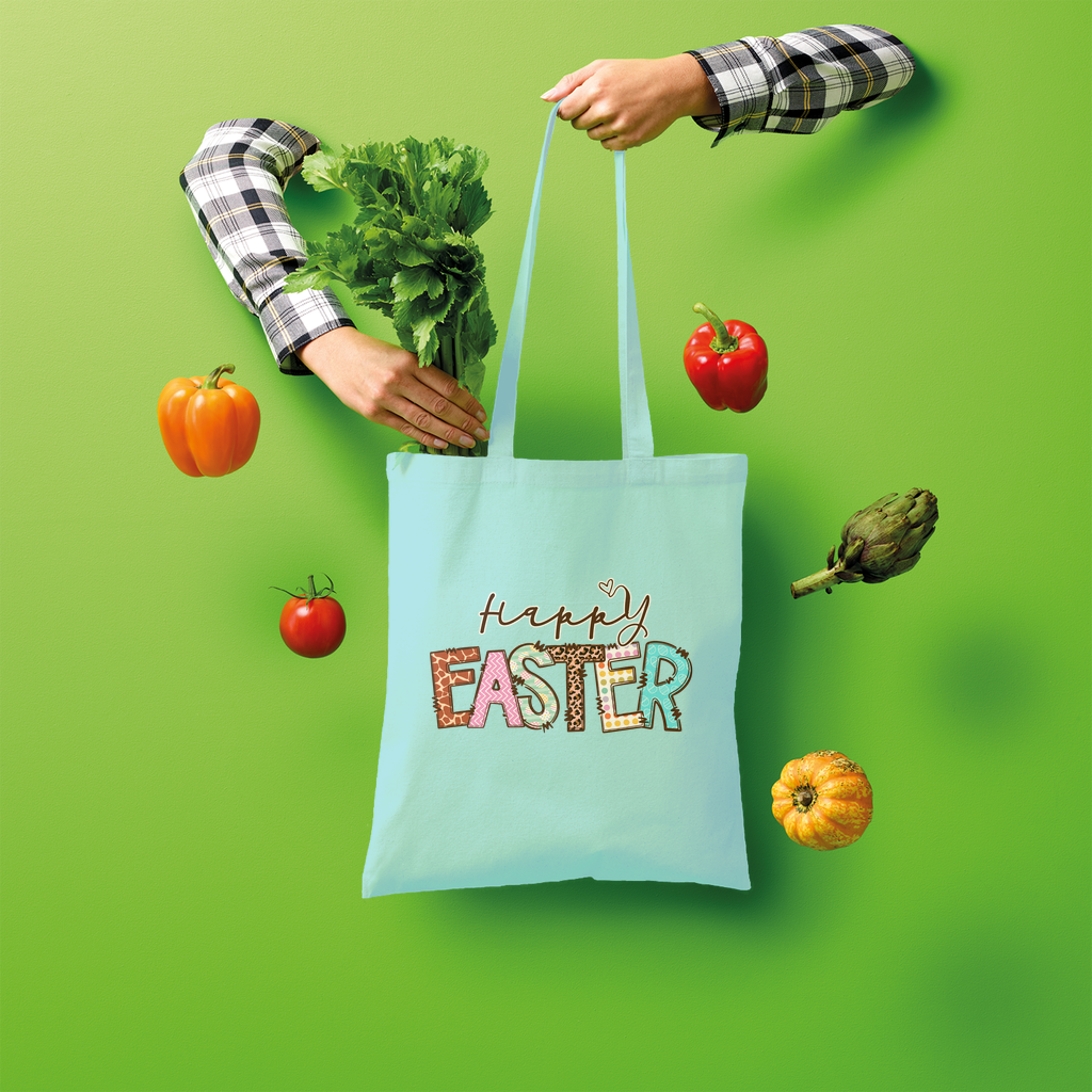 Happy Easter Shopper Tote Bag - Lynendo Trade Store