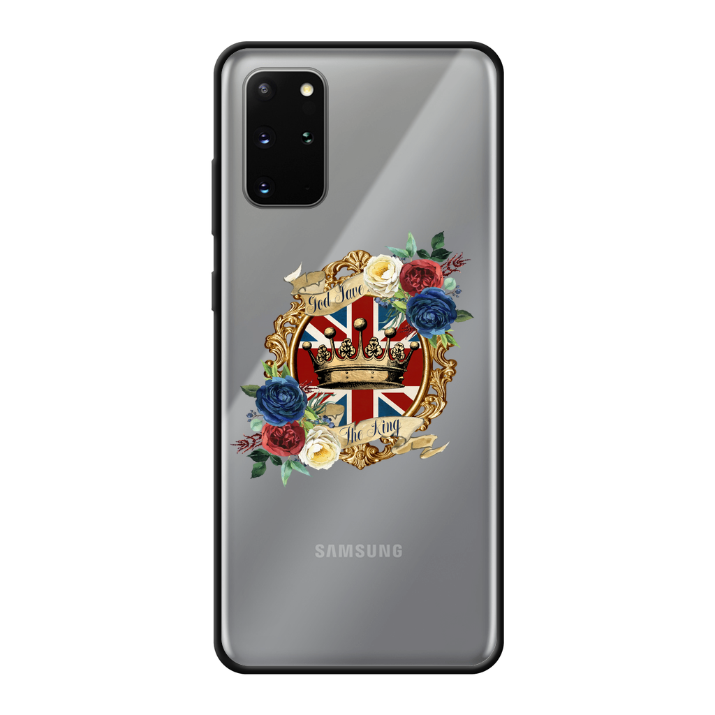GOD SAVE THE KING Back Printed Black Soft Phone Case - Lynendo Trade Store