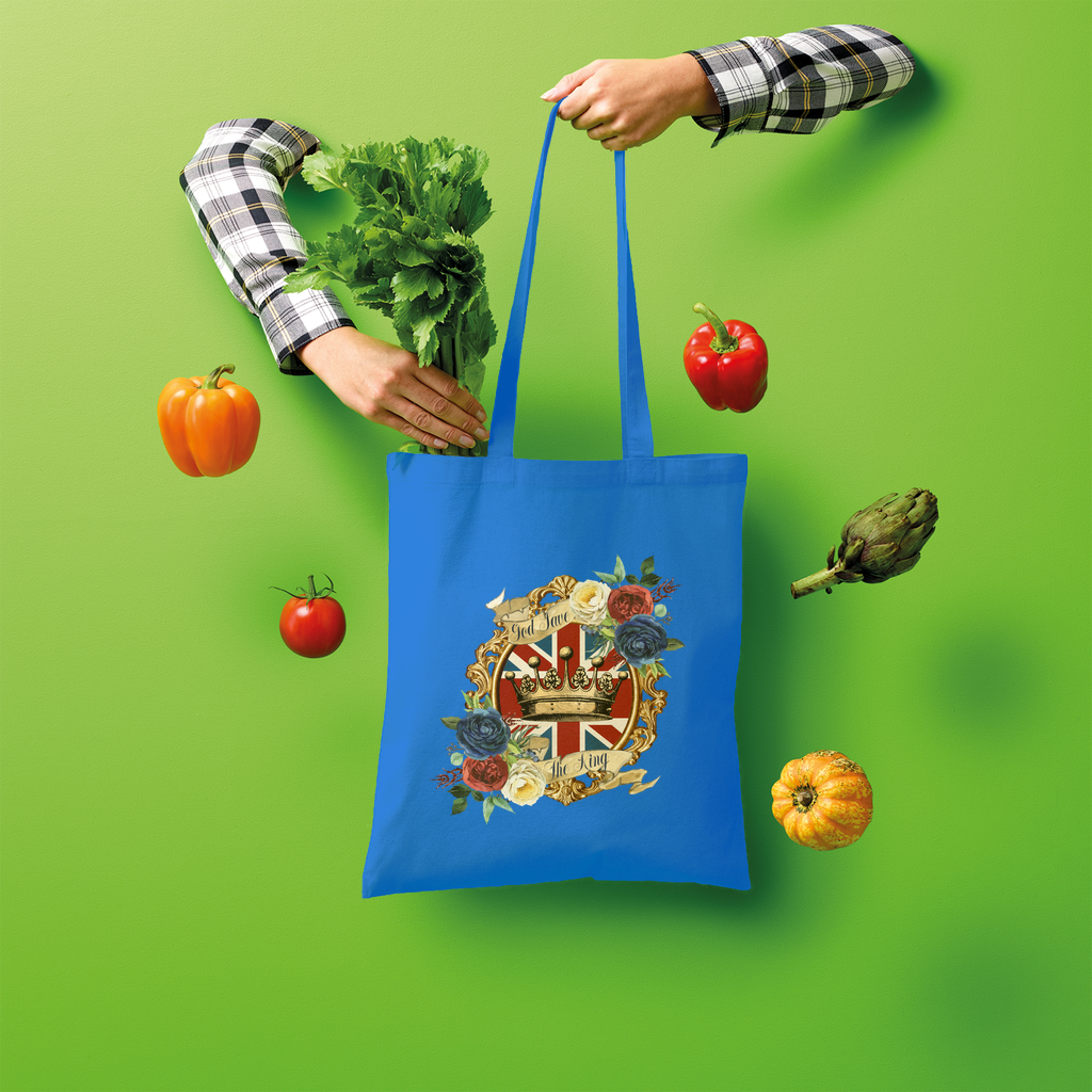 GOD SAVE THE KING Shopper Tote Bag - Lynendo Trade Store