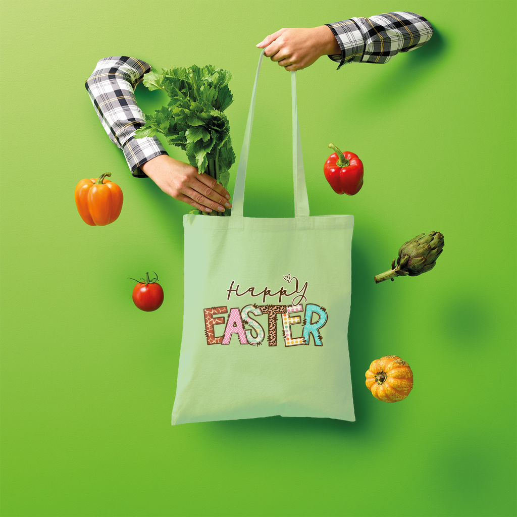 Happy Easter Shopper Tote Bag - Lynendo Trade Store