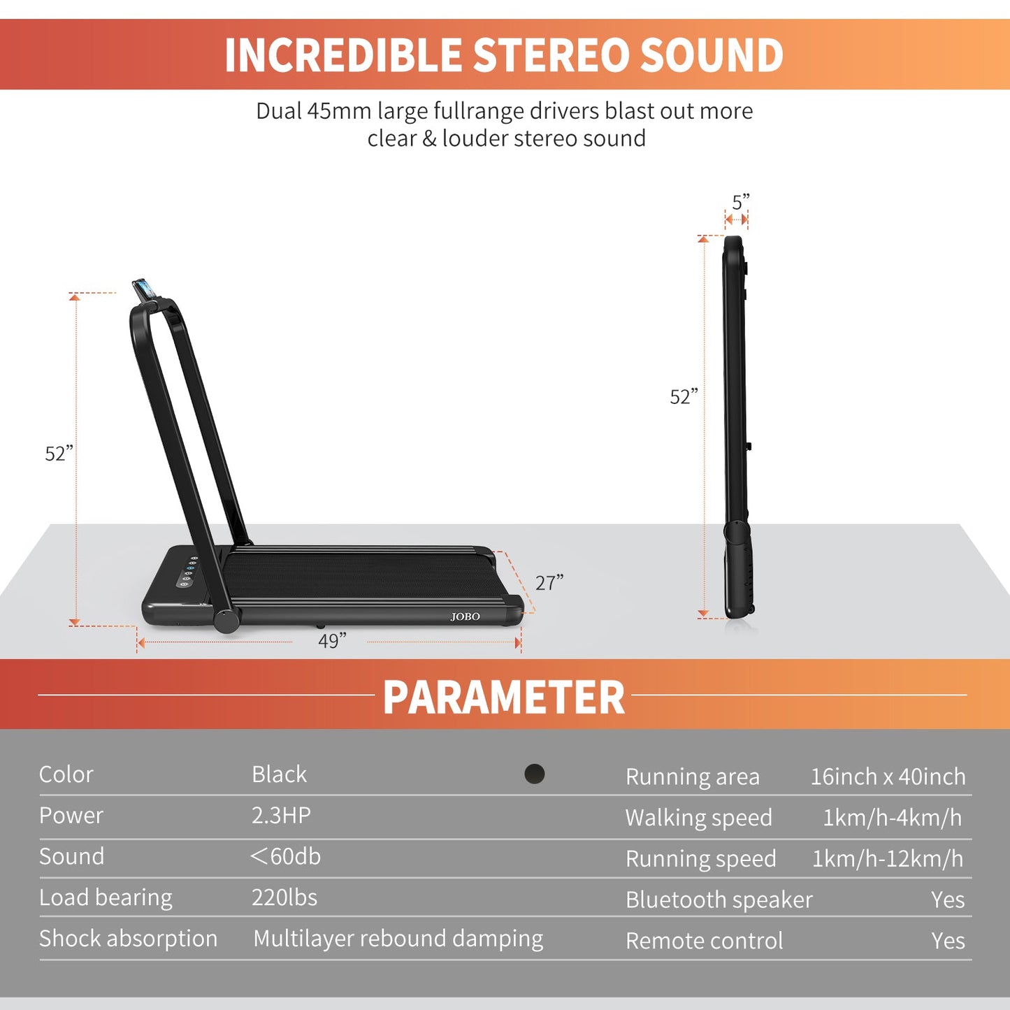 Foldable Treadmill for Home, 2 in 1 Treadmill with LED Screen - Lynendo Trade Store