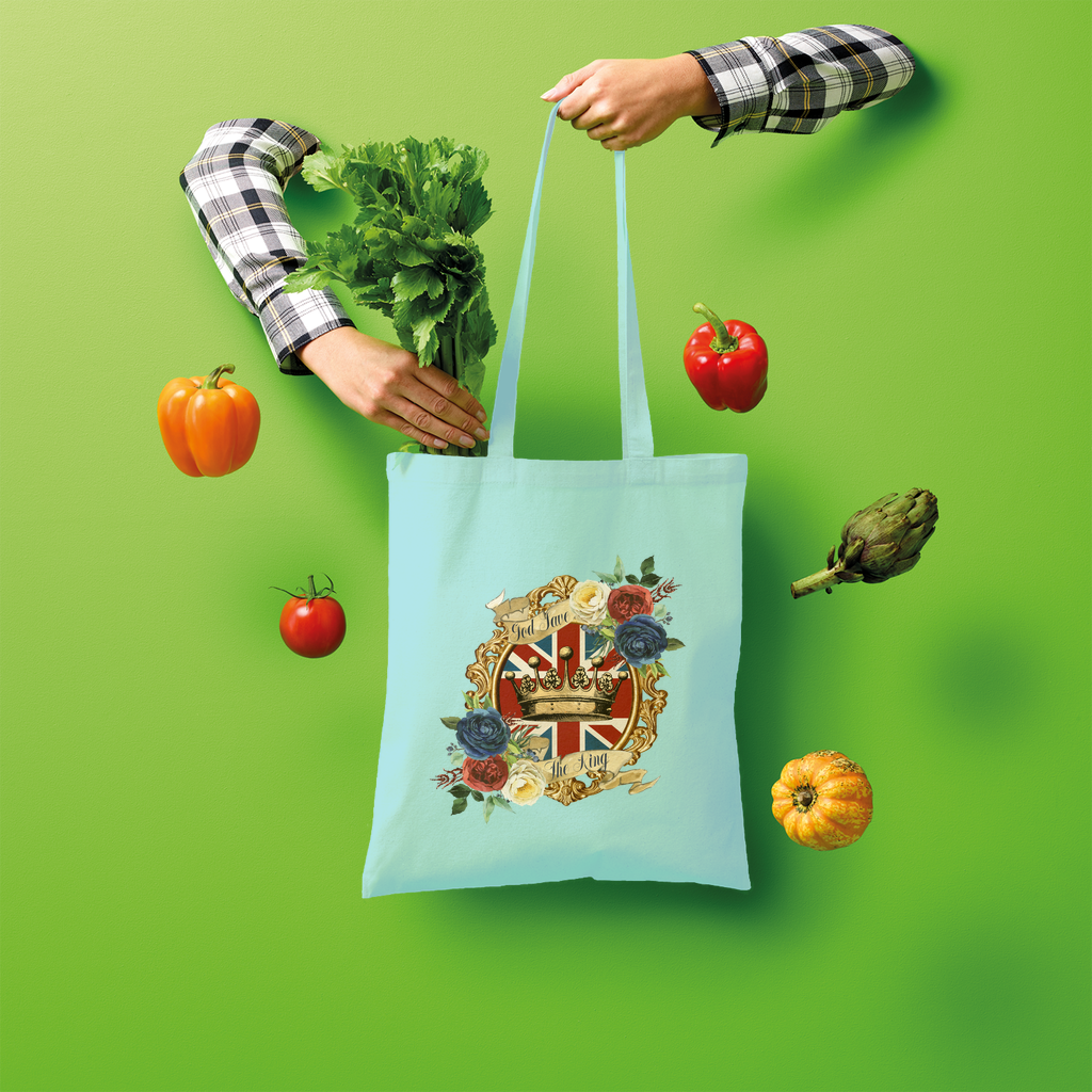 GOD SAVE THE KING Shopper Tote Bag - Lynendo Trade Store
