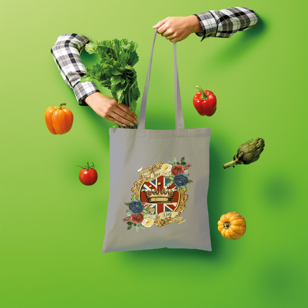 GOD SAVE THE KING Shopper Tote Bag - Lynendo Trade Store