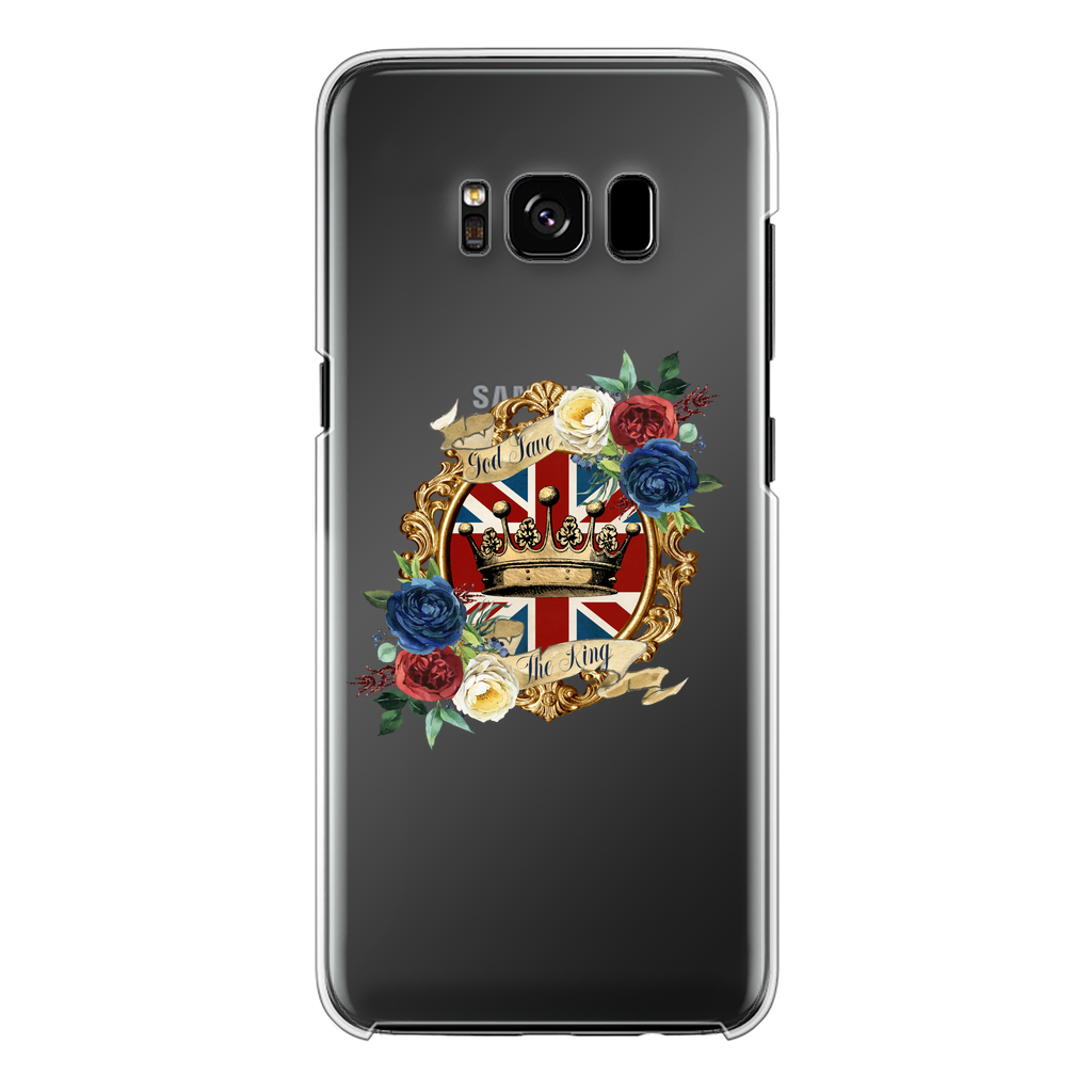 GOD SAVE THE KING Back Printed Transparent Hard Phone Case - Lynendo Trade Store