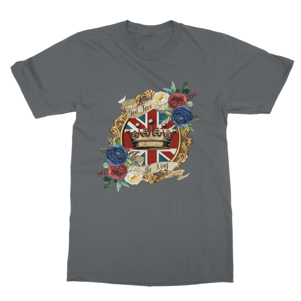 GOD SAVE THE KING Classic Heavy Cotton Adult T-Shirt - Lynendo Trade Store