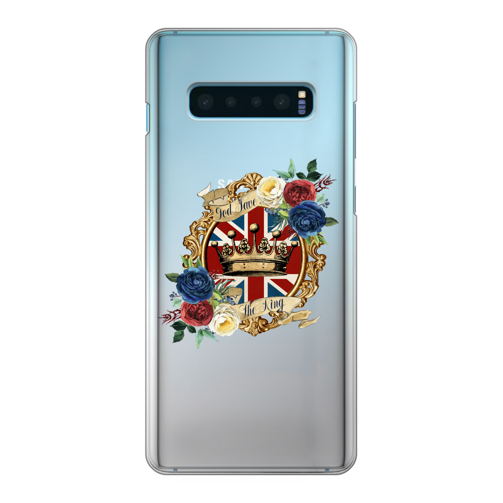 GOD SAVE THE KING Back Printed Transparent Hard Phone Case - Lynendo Trade Store