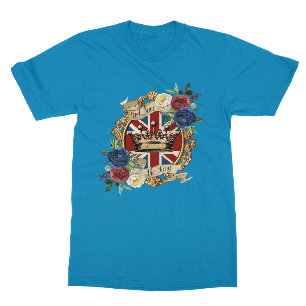 GOD SAVE THE KING Classic Heavy Cotton Adult T-Shirt - Lynendo Trade Store