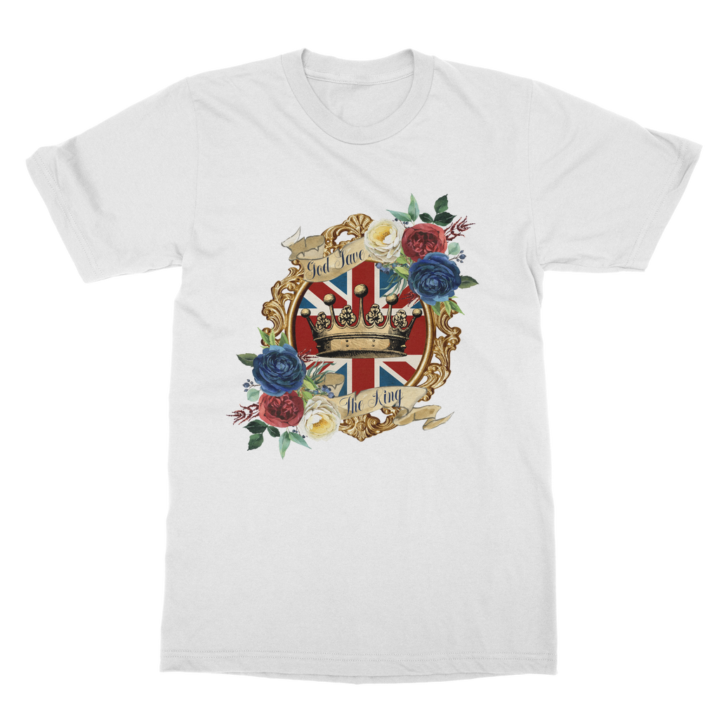 GOD SAVE THE KING Classic Heavy Cotton Adult T-Shirt - Lynendo Trade Store