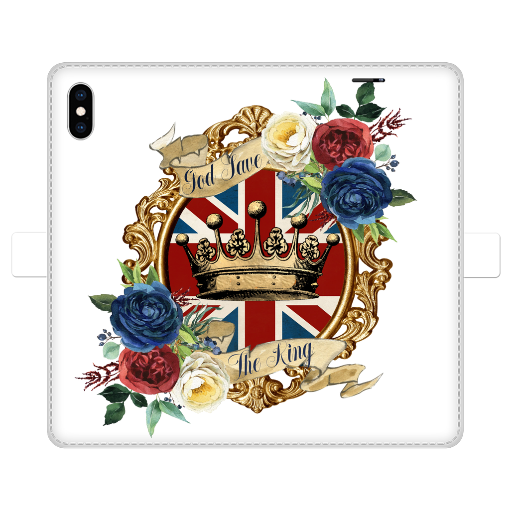 GOD SAVE THE KING Fully Printed Wallet Cases - Lynendo Trade Store