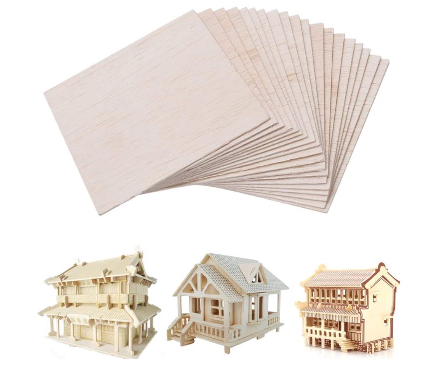 Balsa Wood - Thin Modelling Wood - Arts & Crafts - Plane, Boat, Train & Animal Models - Lynendo Trade Store