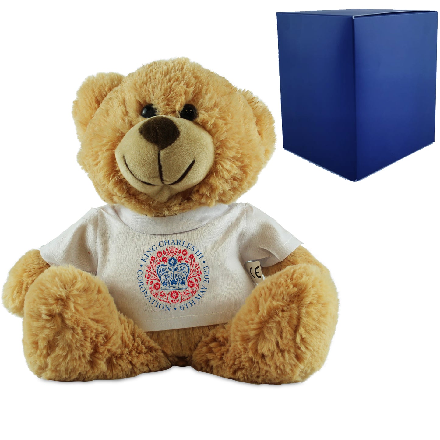 Sublimated Light Brown Teddy T-Shirt - King's Coronation Emblem - Lynendo Trade Store