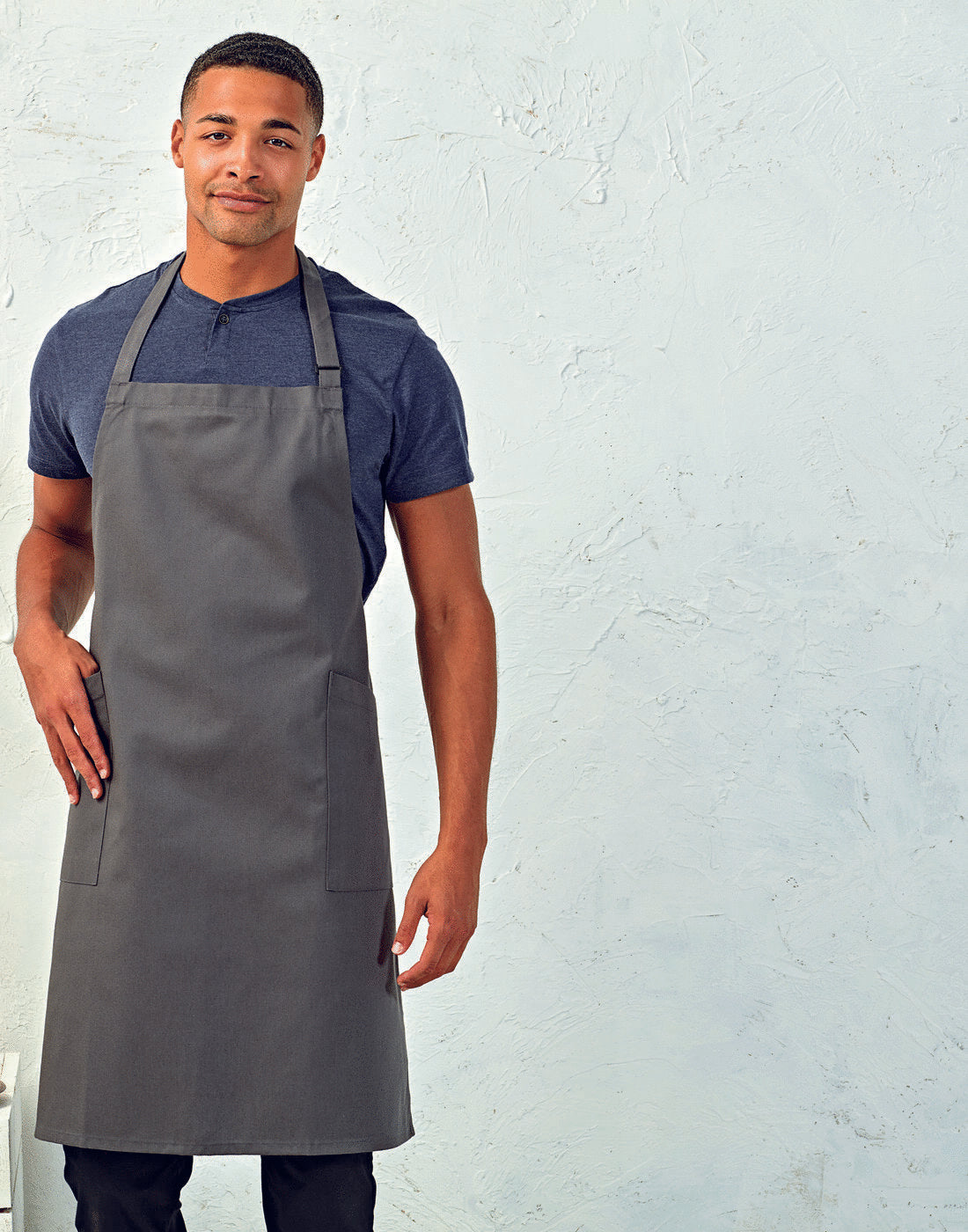 PREMIER Heavyweight Recycled Polyester and Cotton Bib Apron, Organic and Fairtrade certified - Lynendo Trade Store