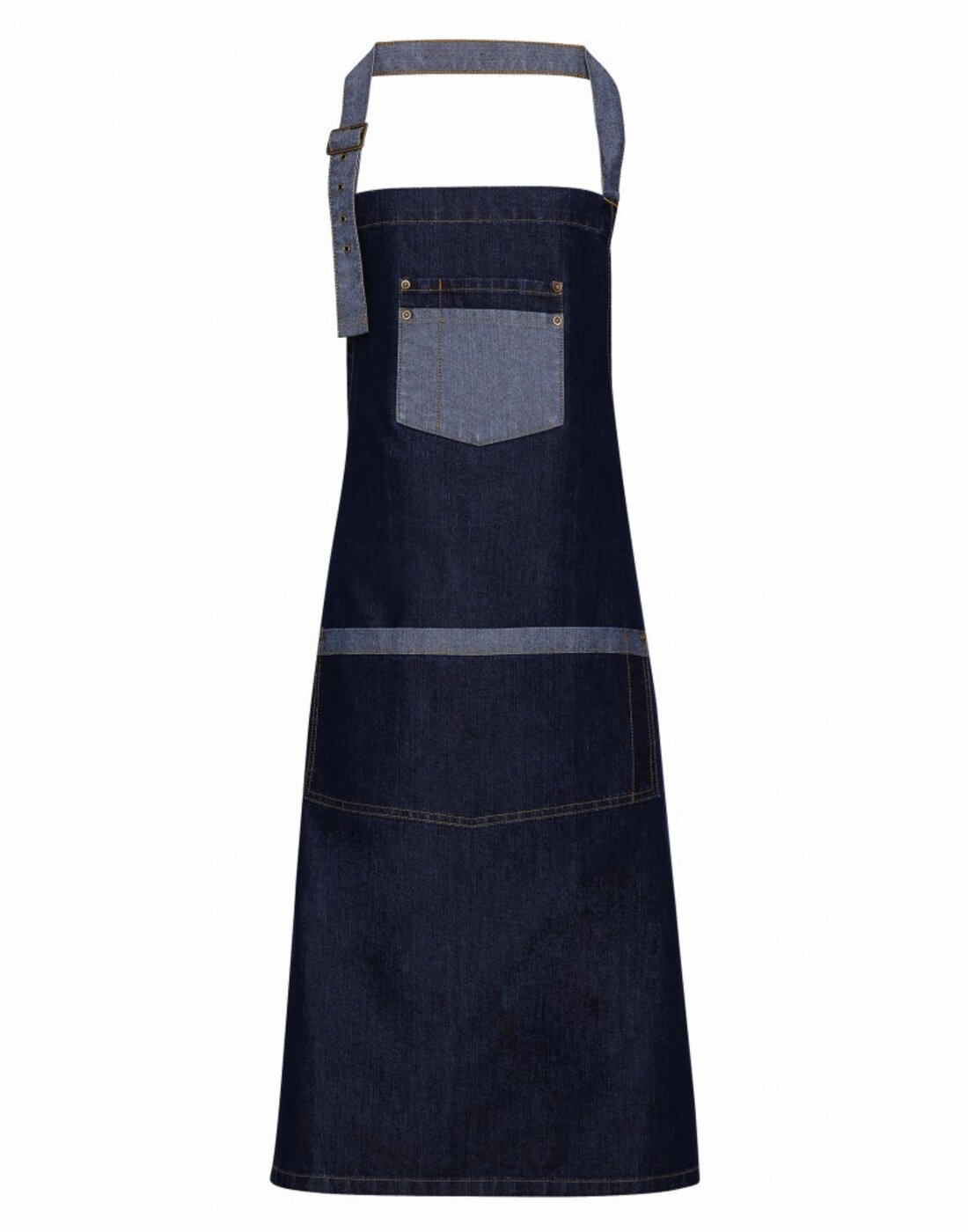 PREMIER WORKWEAR  Domain Contrast Denim Bib Apron - Lynendo Trade Store