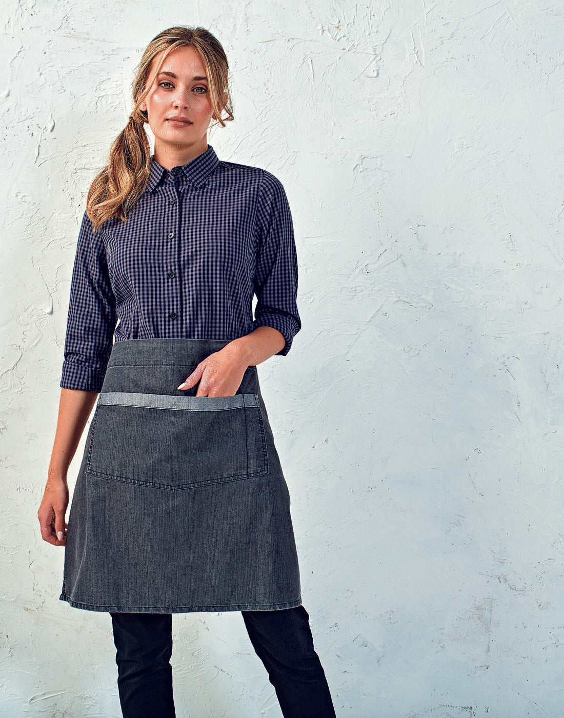 PREMIER WORKWEAR Contrast Denim Waist Apron - Lynendo Trade Store